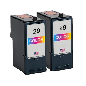 U.S. Remanufactured for Lexmark #29 Color Ink Cartridges Twin Pack