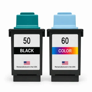 U.S. Remanufactured Ink Cartridges for Lexmark #50 Black / #60 Color Combo Pack