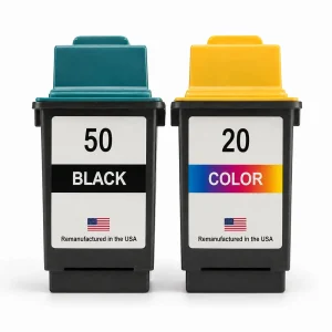 U.S. Remanufactured Ink Cartridges for Lexmark #50 Black / #20 Color Combo Pack