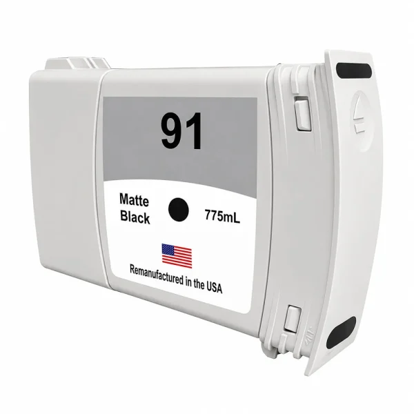 U.S. Remanufactured for HP 91 775mL (C9464A) Matte Black Ink Cartridge