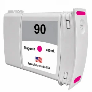 U.S. Remanufactured Ink Cartridge for HP 90 400mL (C5063A) Magenta