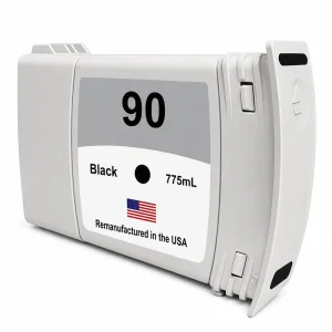 U.S. Remanufactured Ink Cartridge for HP 90 775mL (C5059A) Black