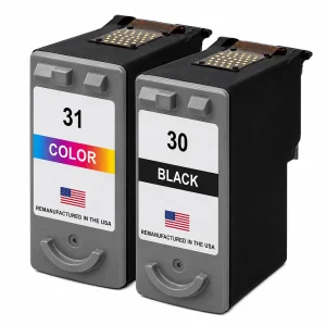 U.S. Remanufactured for Canon PG-30 Black / CL-31 Color Combo Pack Ink Cartridges