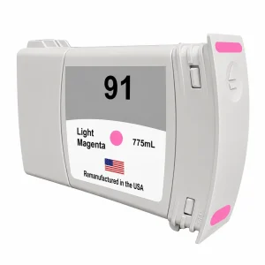 U.S. Remanufactured for HP 91 775mL (C9471A) Light Magenta Ink Cartridge