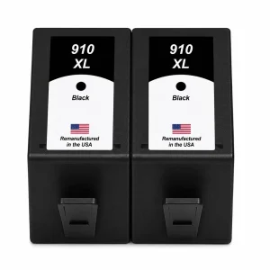 U.S. Remanufactured for HP 910XL (3YL65AN) Black Twin Pack High Yield Ink Cartridges
