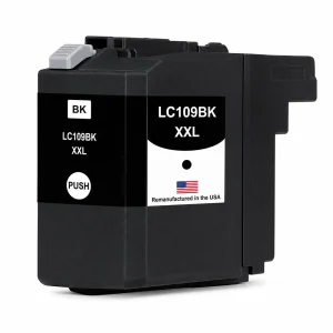 U.S. Remanufactured for Brother LC109BK XXL Super High Yield Black Ink Cartridges