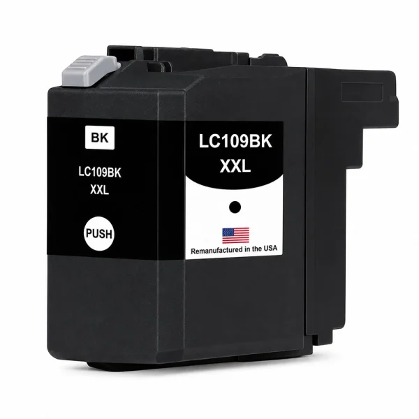 U.S. Remanufactured for Brother LC109BK XXL Super High Yield Black Ink Cartridges
