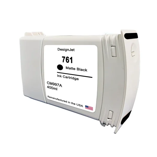 U.S. Remanufactured for HP 761 400mL (CM991A) Matte Black Ink Cartridge