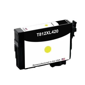 U.S. remanufactured for Epson 812XL Yellow High Yield Ink Cartridge