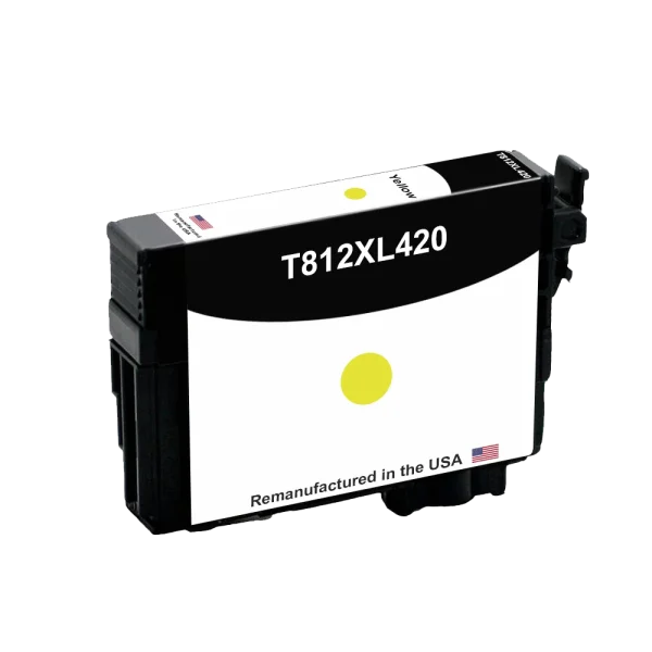 U.S. remanufactured for Epson 812XL Yellow High Yield Ink Cartridge