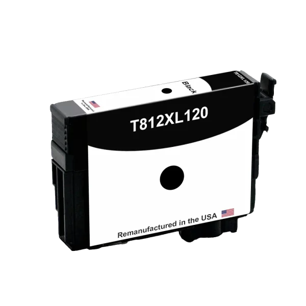 U.S. Remanufactured for Epson 812XL Black High Yield Ink Cartridge