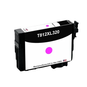 U.S. remanufactured for Epson 812XL Magenta High Yield Ink Cartridge