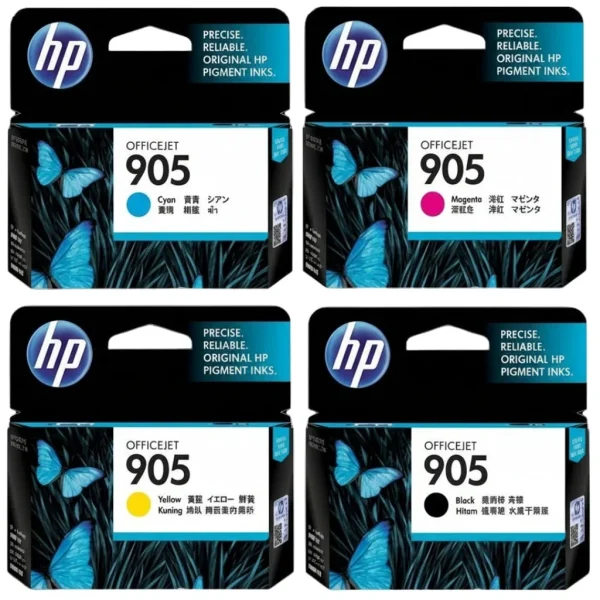 New, Pre-Owned - HP 905 Black and Color Ink Cartridge (Combo 4 Pack)