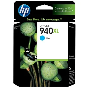 New, Pre-Owned - HP 940XL (C4907AN) Cyan High Yield Ink Cartridge