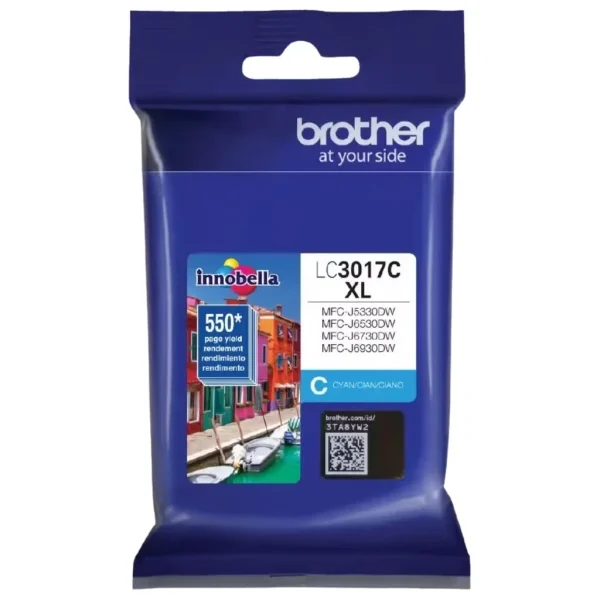 New, Pre-Owned - Brother LC3017XL Cyan Ink Cartridge