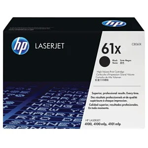 New, Pre-Owned - HP 61X High Yield Black Toner Cartridge, C8061X (10k pages)