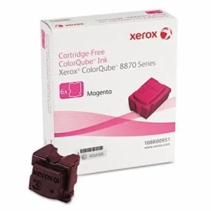 New, Pre-Owned - Xerox ColorQube 8870 / 8880 Magenta Solid Ink Pack (6 Sticks), 108R00951