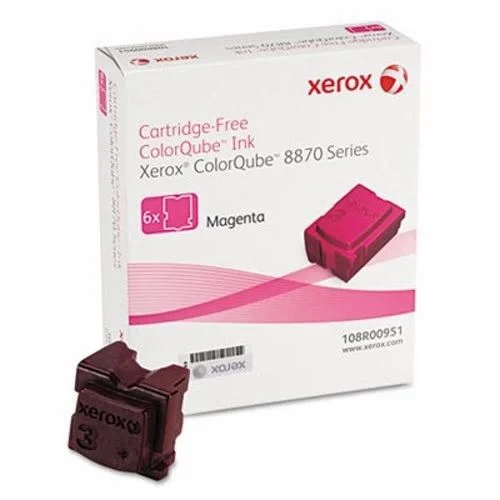New, Pre-Owned - Xerox ColorQube 8870 / 8880 Magenta Solid Ink Pack (6 Sticks), 108R00951