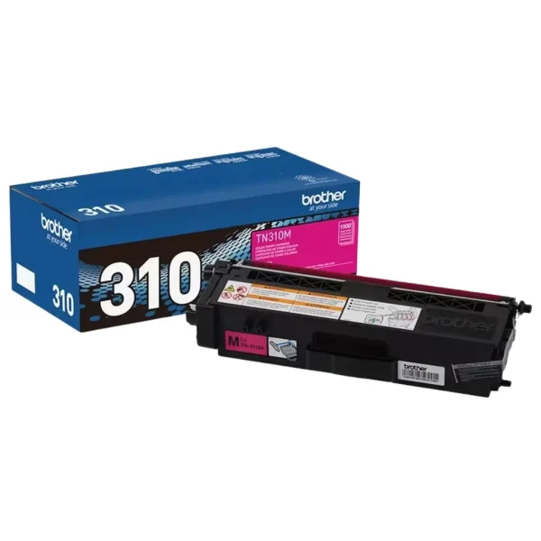 New, Pre-Owned - Brother TN310 Standard-Yield Magenta Laser Toner Cartridge, TN310M