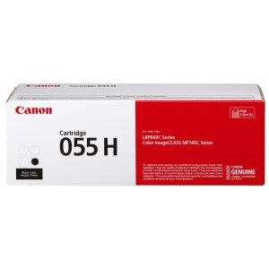 New, Pre-Owned - Canon 055H High-Yield Black Laser Toner Cartridge, 3020C001
