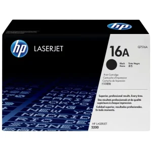 New, Pre-Owned - HP 16A Standard-Yield Black Laser Toner Cartridge, Q7516A