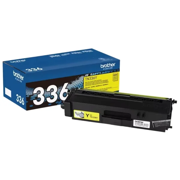 New, Pre-Owned - Brother TN-336Y Yellow High-Yield Toner Cartridge