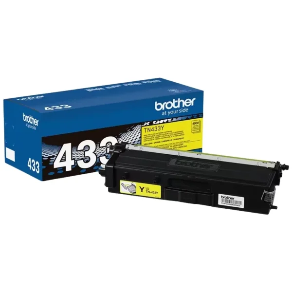 New, Pre-Owned - Brother TN-433 Yellow High-Yield Toner Cartridge, TN433Y