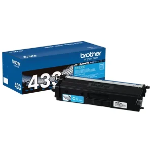 New, Pre-Owned - Brother TN-433 Cyan High-Yield Toner Cartridge, TN433C