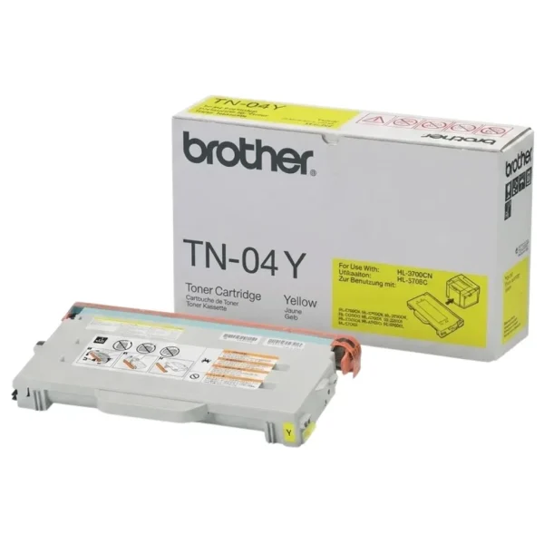 New, Pre-Owned - Brother TN04Y Yellow Laser Toner Cartridge