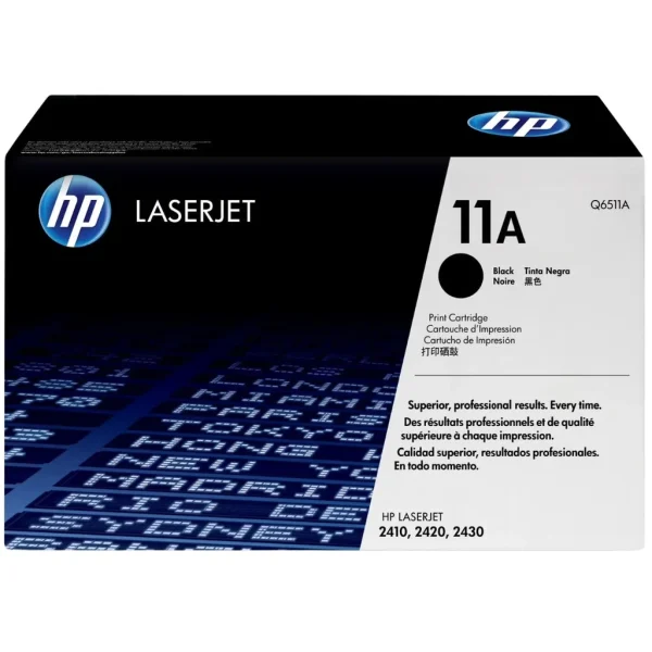 New, Pre-Owned - HP 11A Standard-Yield Black LaserJet Toner Cartridge, Q6511A