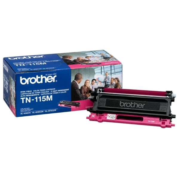 New, Pre-Owned - Brother TN115M Magenta High-Yield Toner Cartridge, TN-115M