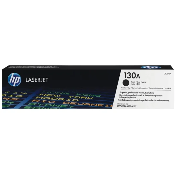 New, Pre-Owned - HP 130A Black LaserJet Toner Cartridge, CF350A