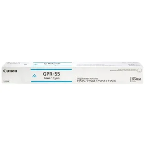 New, Pre-Owned - Canon GPR-55 Cyan Toner Cartridge, 0482C003AA