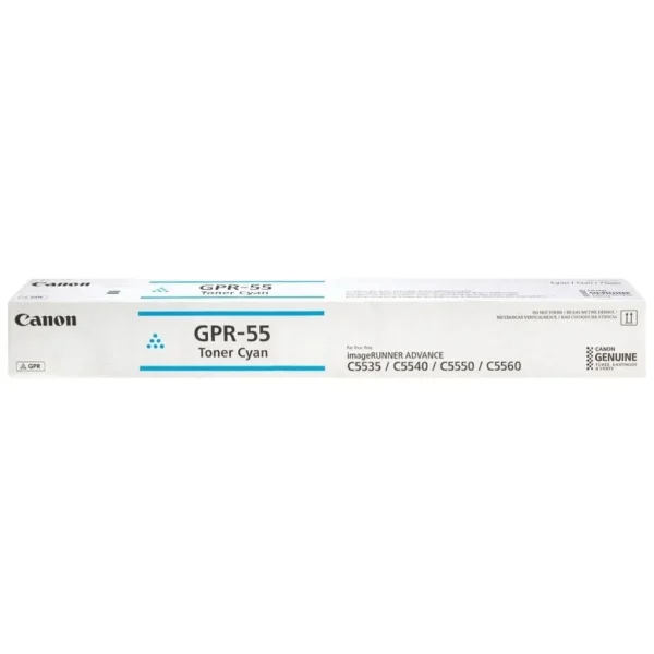 New, Pre-Owned - Canon GPR-55 Cyan Toner Cartridge, 0482C003AA