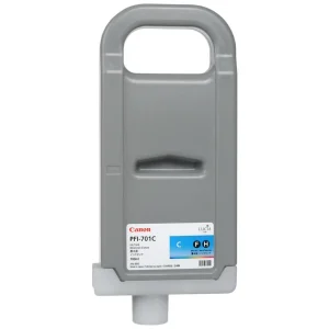 New, Pre-Owned - Canon 700ml PFI-701 Cyan High-Yield Ink Cartridge, 0901B001AA