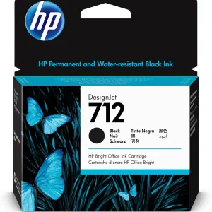 New, Pre-Owned - HP 712 80ml High-Yield Black DesignJet Ink Cartridge, 3ED71A