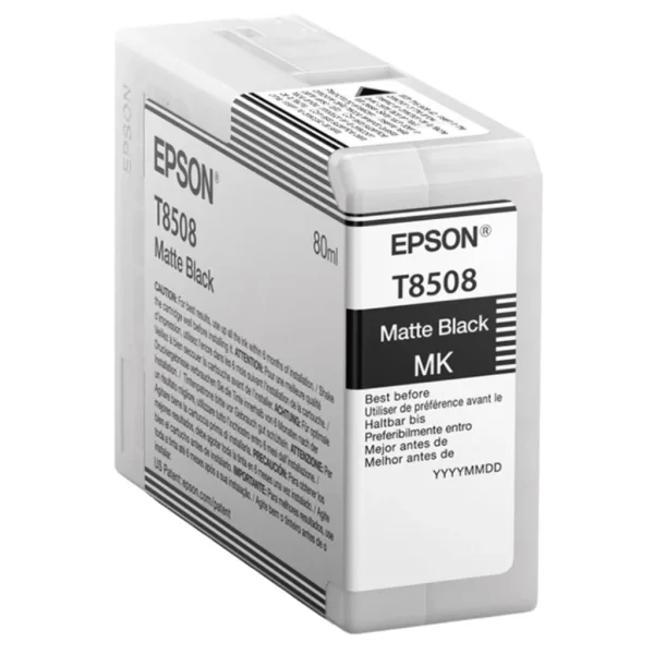 New, Pre-Owned - Epson 80ml UltraChrome HD Matte Black Ink Cartridge, T850800