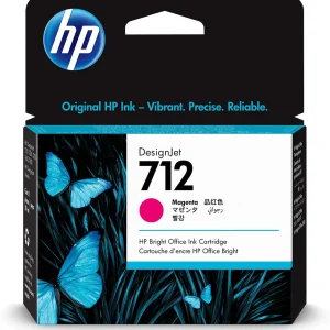 New, Pre-Owned - HP 712 29ml Magenta DesignJet Ink Cartridge, 3ED68A