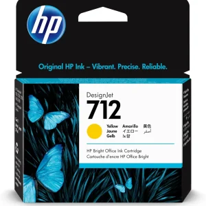 New, Pre-Owned - HP 712 29ml Yellow DesignJet Ink Cartridge, 3ED69A