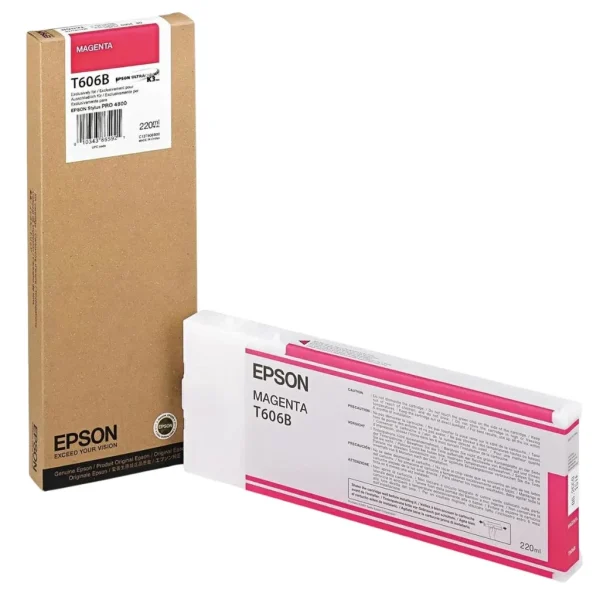 New, Pre-Owned - Epson 220ml UltraChrome K3 Magenta Ink Cartridge, T606B00