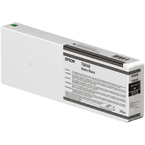 New, Pre-Owned - Epson 700ml UltraChrome HD Matte Black Ink Cartridge, T804800