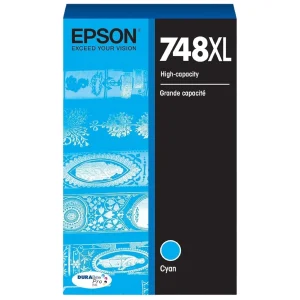 New, Pre-Owned - Epson 748XL High-Yield Cyan DURABrite Pro Ink Cartridge, T748XL220