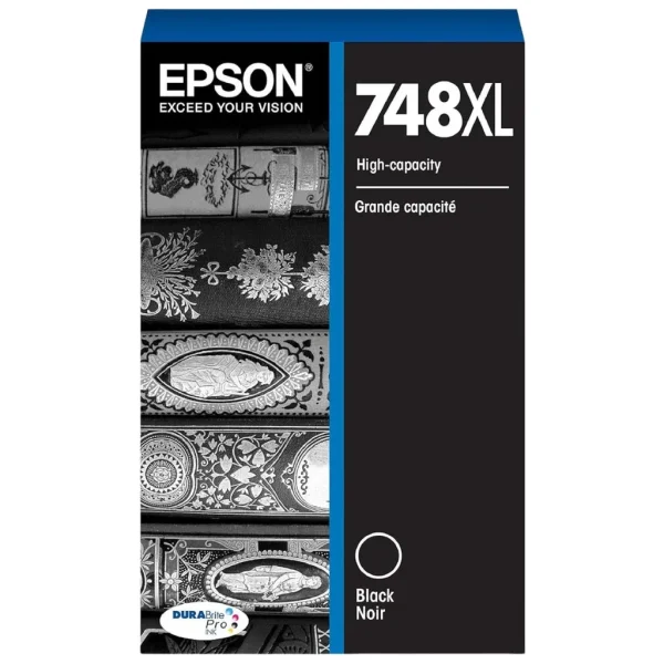 New, Pre-Owned - Epson 748XL High-Yield Black DURABrite Pro Ink Cartridge, T748XL120