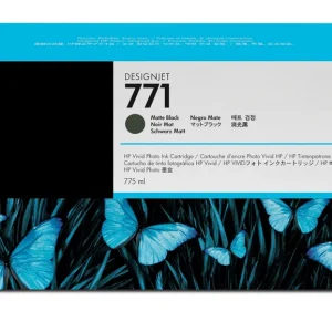 New, Pre-Owned - HP 771 775ml Standard-Yield Matte Black DesignJet Ink Cartridge, CE037A