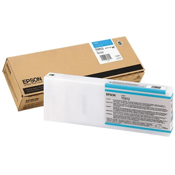 New, Pre-Owned - Epson T5912 Cyan UltraChrome K3 Ink Cartridge, T591200