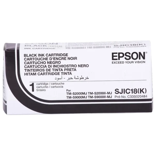 New, Pre-Owned - Epson SIJIC18(K) Black Ink Cartridge, C33S020484