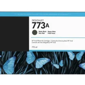 New, Pre-Owned - HP 773A (775ml) Matte Black DesignJet Ink Cartridge, C1Q21A