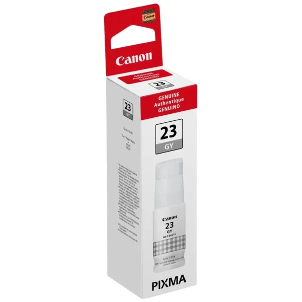 New, Pre-Owned - Canon GI-23 Standard-Yield Gray Ink Bottle, 4705C001