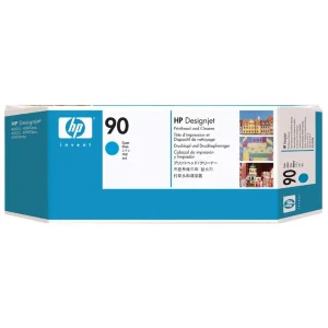 New, Pre-Owned - HP 90 400ml Value Pack Cyan Ink Cartridge, Printhead and Cleaner C5079A