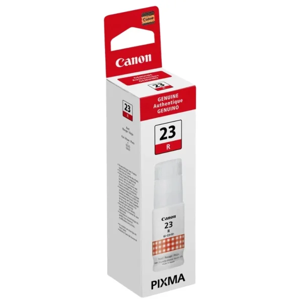 New, Pre-Owned - Canon GI-23 Standard-Yield Red Ink Bottle, 4714C001